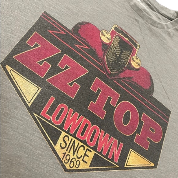 ZZ Top "Lowdown" Vintage Style Short Sleeve Box Tee - Picture 6 of 6